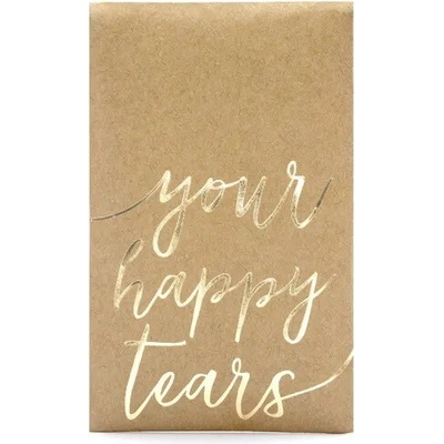 PartyDeco PartyDeco Papírové kapesníky - Your happy tears 7,5 x 12 cm