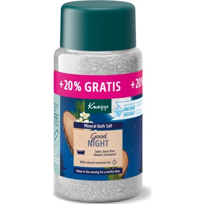 Kneipp sůl do koupele Good Night Alpská borovice 600 g