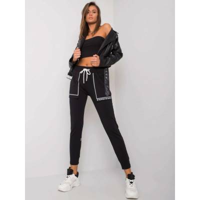 Relevance bavlněné tepláky rv-dr-7035.70-black