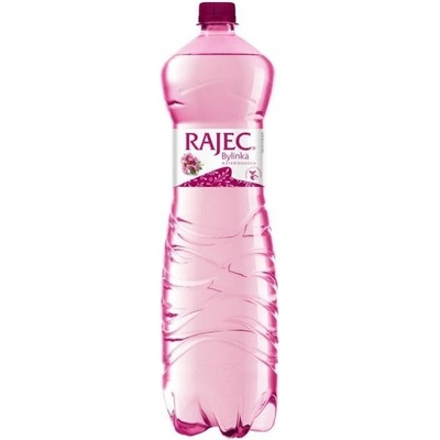 Rajec Pramenitá voda ochutená lesná malina jemne sýtená 6 x 1,5 l