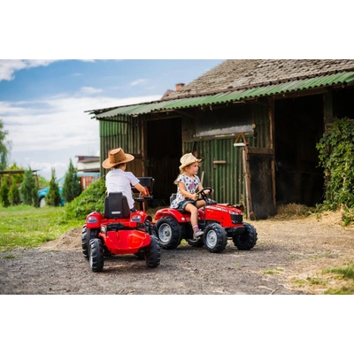 FALK Šlapací traktor Massey Ferguson S8740 s vlečkou 4010AB