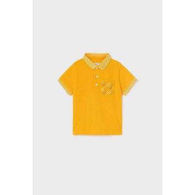 MAYORAL Детска тениска с яка Mayoral в жълто с принт (1105.3G.BABY.B)