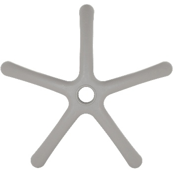 Carmen Звезда за детски стол - 250 мм - полипропилен - сива (7040061)