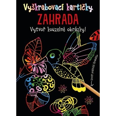 Vyškrabávací obrázky Vyškrabovací kartičky ZAHRADA