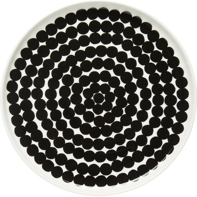 Marimekko Talíř Oiva Siirtolapuutarha 20 cm černý