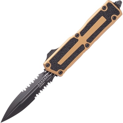 Microtech SCARAB II GEN III D/E BLACK PART SERRATE TAN 1280-2TA
