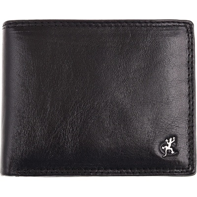 pánska kožená peňaženka Cosset 4471 Komodo hovädzia koža čierna