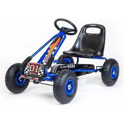 Go-kart Dětská šlapací motokára Baby Mix Razor modrá – Zboží Dáma