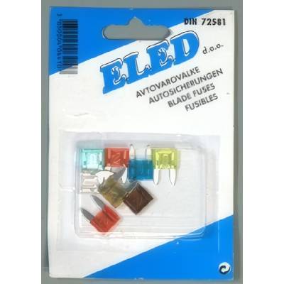 ELED Blister mini-nožovej poistky - 10ks