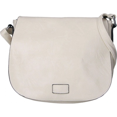 Menší dámská crossbody s velkou klopou Rashida krémová