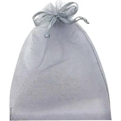 Anděl Pytlík organza šedý 7 x 9 cm