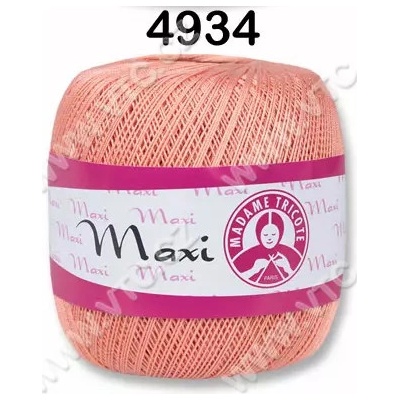 MADAME TRICOTE PARIS Příze Maxi - klasická i Metallic Maxi: 4934 Lososová