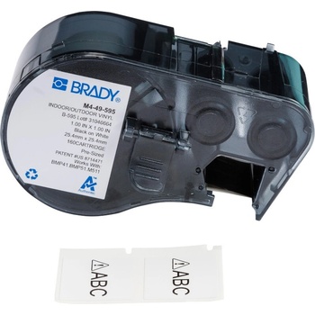 Brady M4-49-595 / 176806, 25.40 mm, Vinyl, черно копиране / бял фон (176806)