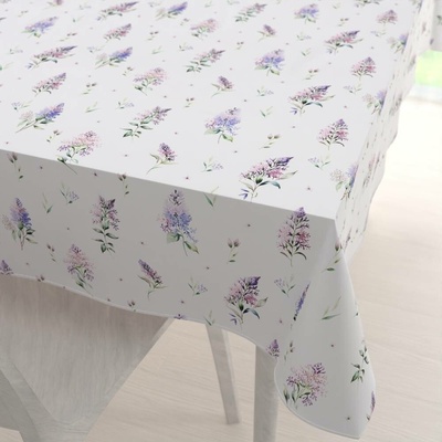Biante Teflonový obdélníkový ubrus TF-105 Šeříky na bílém 120x160 cm