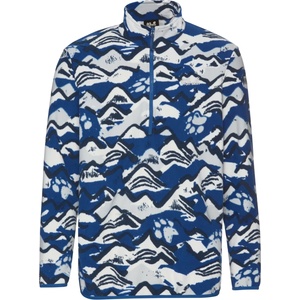 Jack Wolfskin Мъжки поларен пуловер Jack Wolfskin Paw Era 100 Print Halfzip Fleece jumper - Mountain Paw Blue Orchid - размер XL (005-7009-0114)
