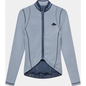 CafÉ du cycliste Фланелка с дълъг ръкав за колоездене CAFÉ DU CYCLISTE Women's Emilie Cycling jersey - Cold Dye Denim Blue - размер XL (156-3135-0316)