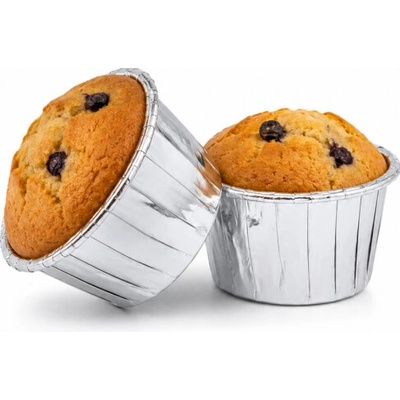 Cake Star Alobalové pevné košíčky na muffiny stříbrné (50 ks)