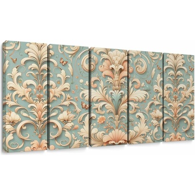5-dielny obraz vintage ornamenty