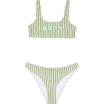Bico Active Rg Bralette bikini - Green (Oil Green Vert Moda Stripe)