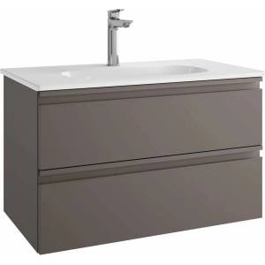 Ideal Standard Комплект стенен шкаф и мивка Ideal Standard Tesi сив MDF 80 см (T0051PU+T350901)
