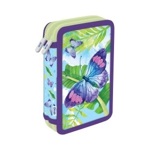 Spree Несесер двоен пълен Butterfly 20x13 см