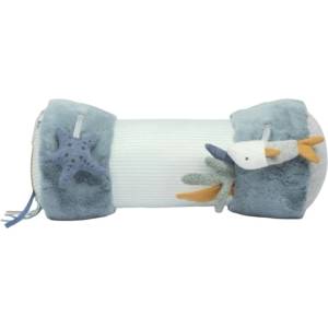 Mamas & Papas Мека играчка Mamas & Papas - Tummy Time Roll, Welcome to the world, Blue (7437MC101) - ozone