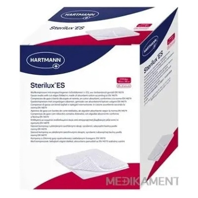 STERILUX ES kompres sterilný 10 cm x 10 cm 5 ks