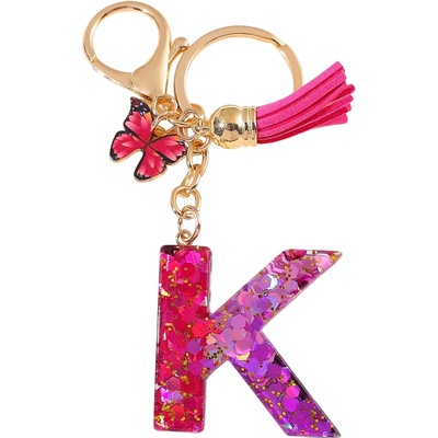 HARAHU Ключодържател Азбука - k / Розова / Пеперуда kp37955 (37955)