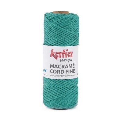 MACRAME CORD FINE 2,5mm Katia Farby MACRAME CORD FINE: 211 tyrkysová