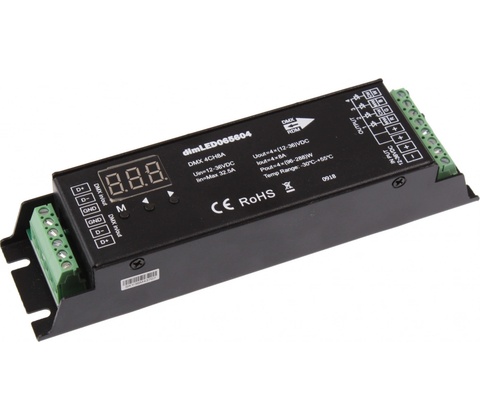 DMX dimLED dekodér 4CH8A - dimLED dekodér DMX 4CH8A