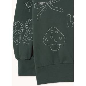 Tinycottons суичър с качулка за деца от памук TINY APPLES HOODIE (AW26.446)
