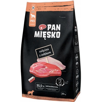 Pan Mięsko telecí s krůtím masem XL 20 kg