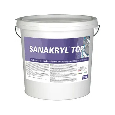Sanakryl Top hydroizolační barva na střechy, šedý, 25 kg