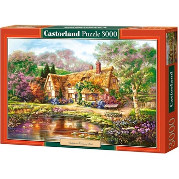 Castorland Пъзел Castorland от 3000 части - Здрач над езерото в Woodgreen (C-300365-2)