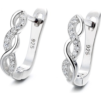 DELIS Стерлингово сребро 925, jw1258, плетен модел, обеци с родиево покритие (jw1258)