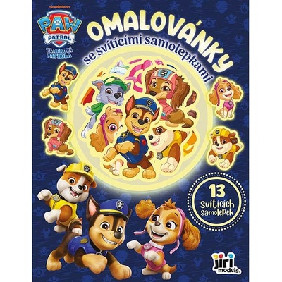 Omalovánky se svítícími samolepkami Tlapková patrola