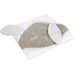 Canpol babies Хавлия с качулка Canpol - Bunny, 100х100 cm, Сива (26/803_gry)