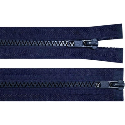 Pro Háčkování Kostěný zip No 5 délka 90 cm dvoucestný tmavě modrý