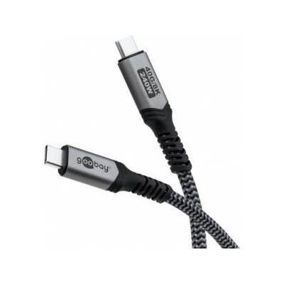 USB-C cable with textile cover, USB4, 240 W, 40 Gbit/s, Power Delivery 74212 /1.5m/