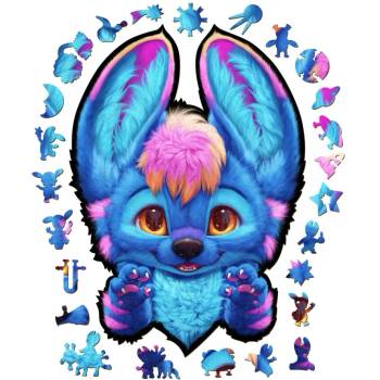 WoodMix Puzzles Дървен пъзел WoodMix, 120 части - Blurix (WM-2T-0003)