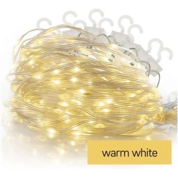 EMOS LED D3EW02 vánoční nano řetěz záclona 2,9x1,5 m venkovní i vnitřní teplá bílá programy