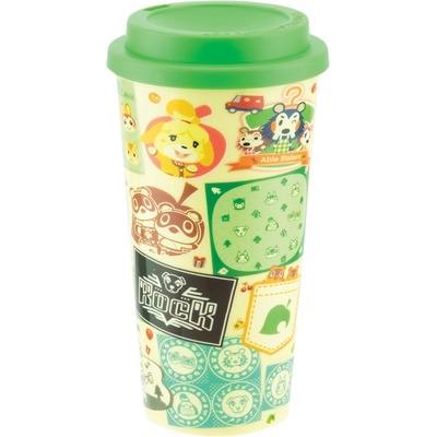 CurePink Cestovní hrnek Animal Crossing 0,45 l