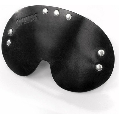 Whips Primal Bond Blindfold Black, kožená maska na oči
