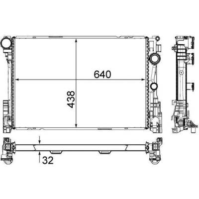Chladič, chlazení motoru MAHLE CR 83 000P (CR83000P)