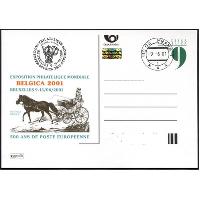 Česká pošta (2001) CDV 64 O - P 70 - Belgica 2001 - razítko