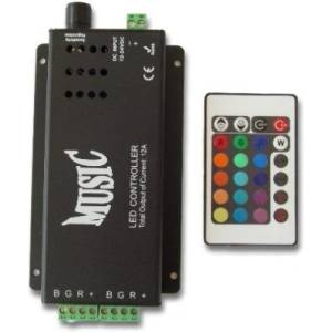 limaLED Музикален контролер за RGB LED лента 144W, IR, 24 бутона - limaLED (243)