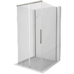 Mexen Rox-3S тристенна плъзгаща се душ кабина 120 x 120 см, прозрачна, четкан никел - 8C2-120-120-97-00-3S (8C2-120-120-97-00-3S)