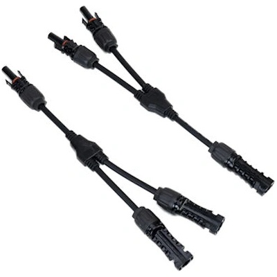 Конектори комплект mc4 y двоен за соларен панел с uv защита, mxy2, 1y2 50a