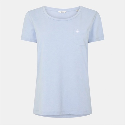 Jack Wills Дамска тениска Jack Wills Fullford Pocket T-Shirt Ladies - Blue