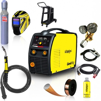 Kowax GeniMig 220LCD MIG/MAG/MMA SET4